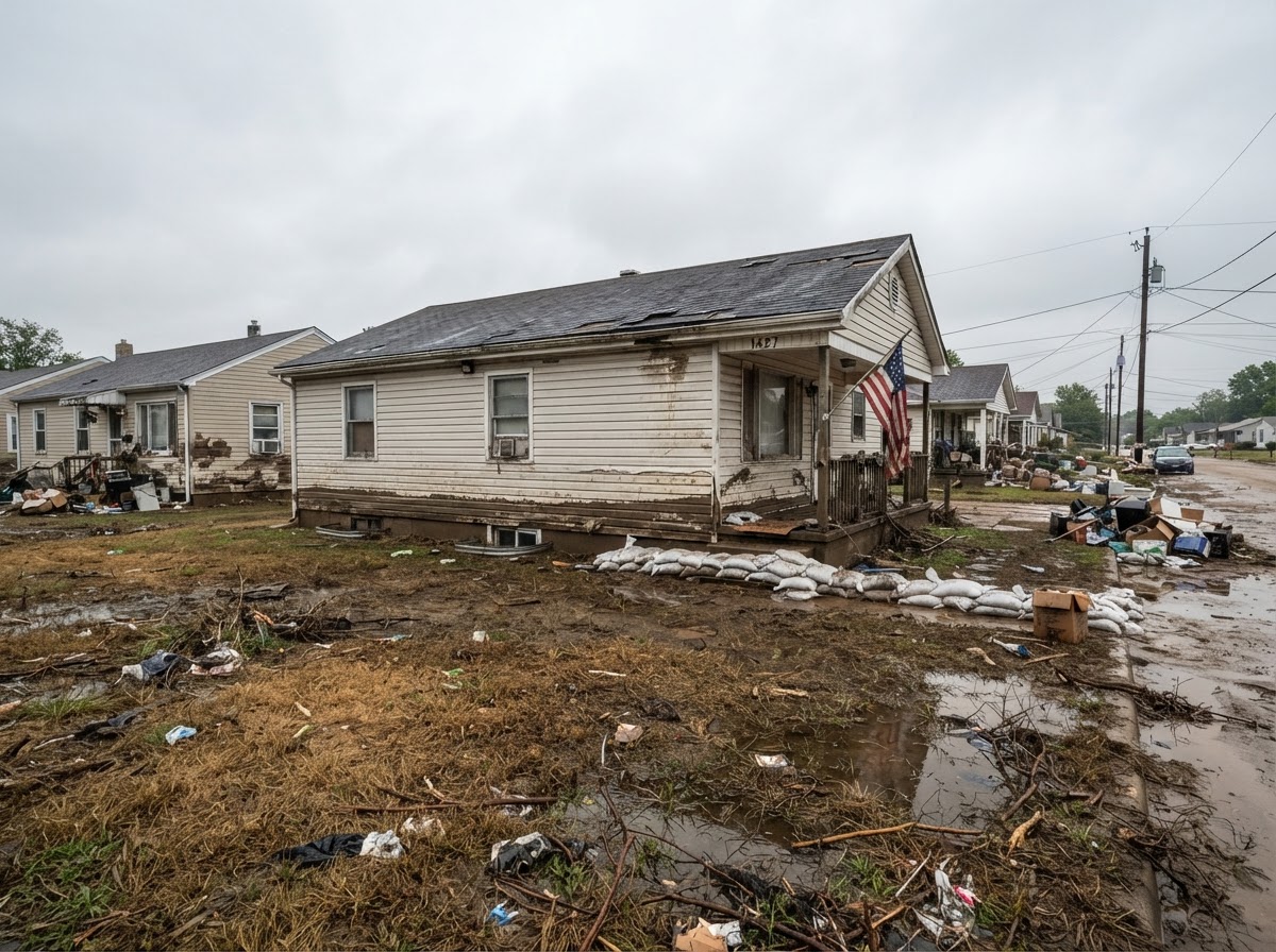 How flooding shows up on a house
