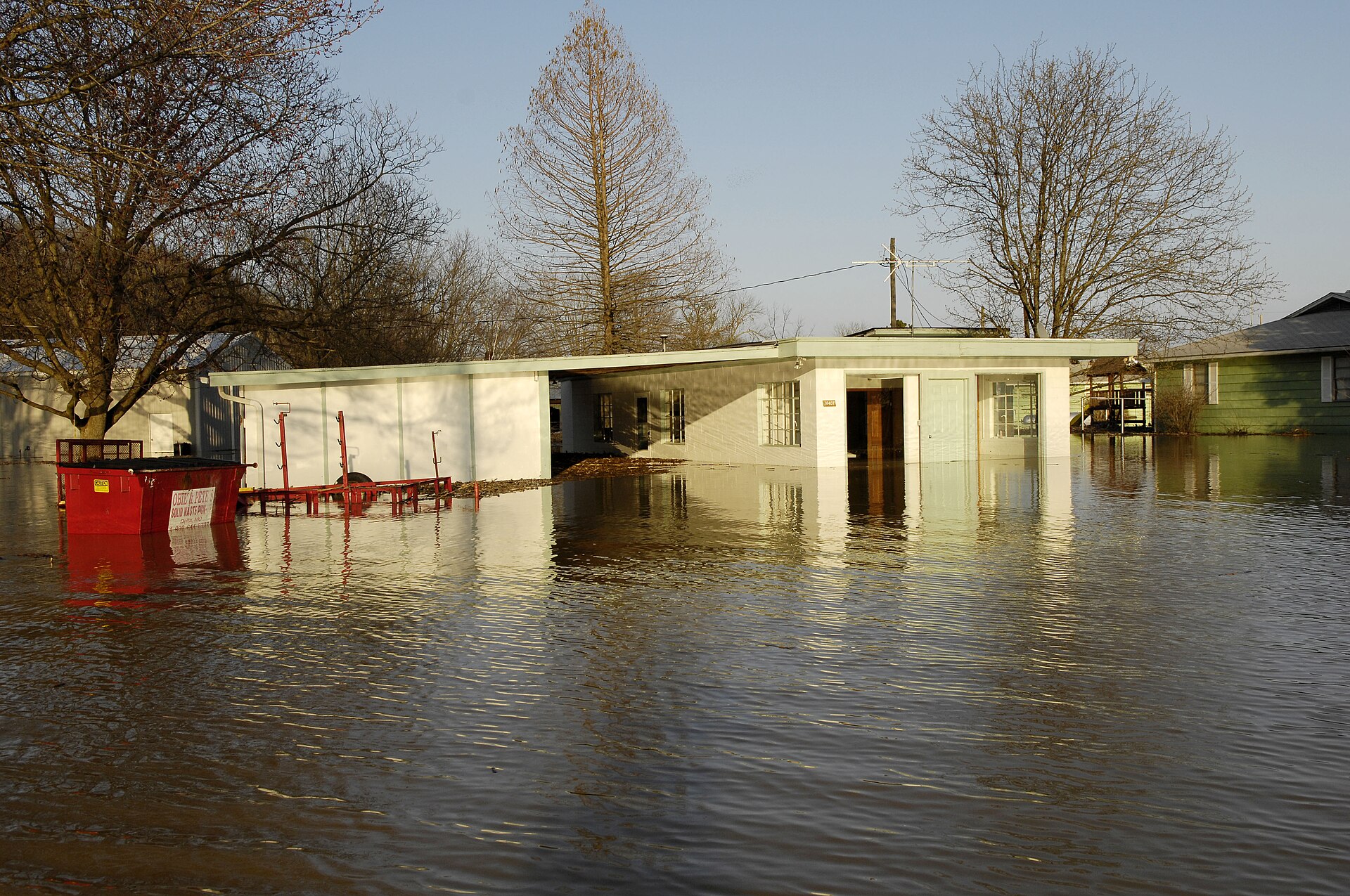 A Missouri home surrounded by floodwater (FEMA photo)